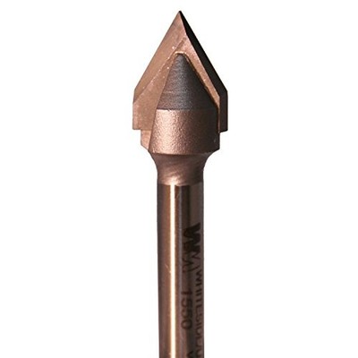 Whiteside Router Bits 1550 V-Groove 60-Degree 1/2-Inch Cutting Diameter