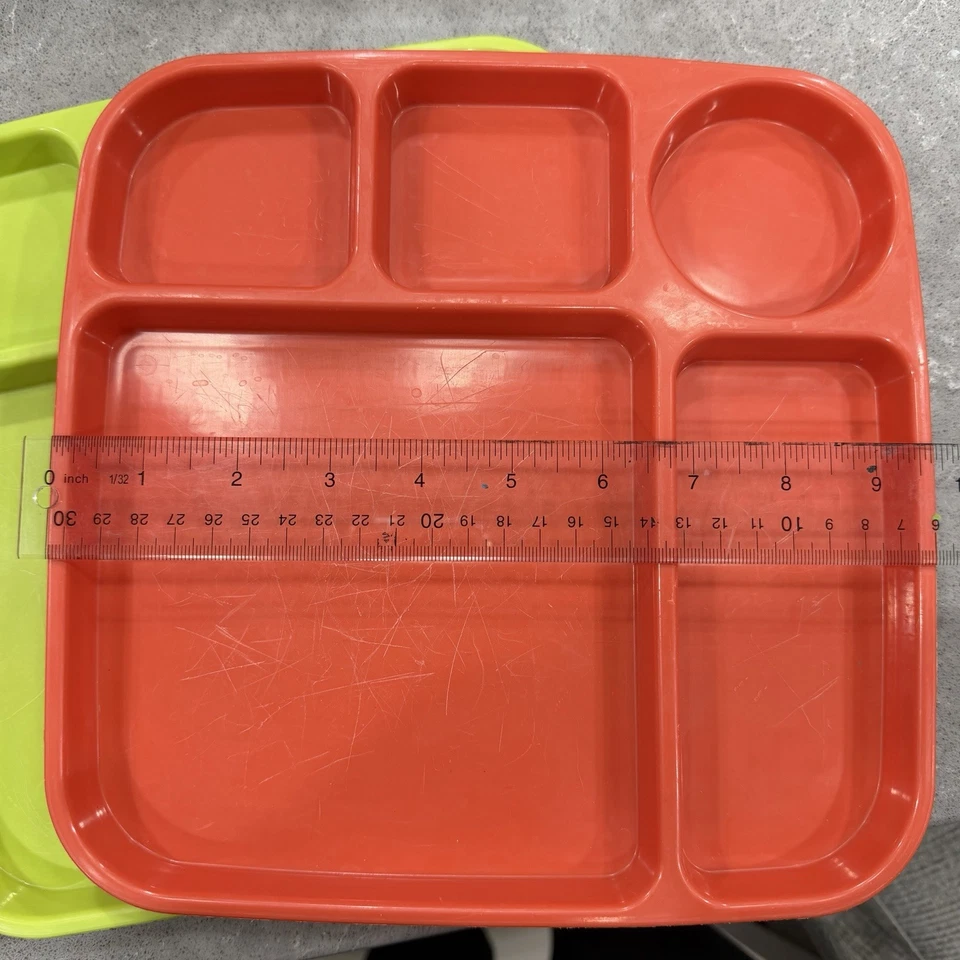 Juego de 3 bandejas divididas Nordic Ware para servir fiestas cafetería almuerzo camping Foto 2 de 4