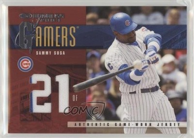 2003 Donruss Gamers Jersey Number 30/100 Sammy Sosa #G-6 0b5