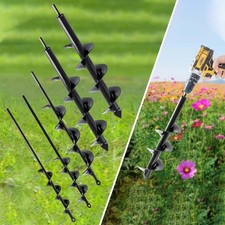 Carbon Steel Garden Auger Drill Bit Set for Planting Hole Digger