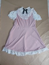 Shein Dress Womens 1XL Pink Coquette Victorian 