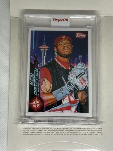 2021 Topps Project 70 Ken Griffey Jr by Jonas Never #186 Print Run 2,482