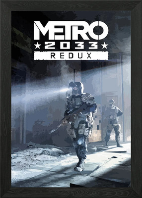 Metro 2033 Redux Game Cover Art Gerahmtes Wandbild Poster Leinwanddruck Bild