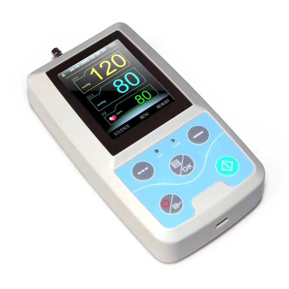 NEW PM50 Patient Monitor Vital Signs Digital NIBP SPO2 Ambulatory NIBP Holter,US - Image 4 of 4