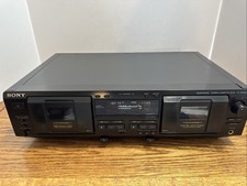 SONY TC-WE435 Dual Cassette Deck Tape Deck A Doesn  t Work Well. Read 