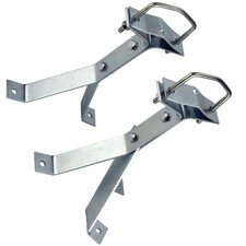 8  Heavy-Duty Wall Mount Pair for TV Antenna Mast with 2 Brackets with Lag ...