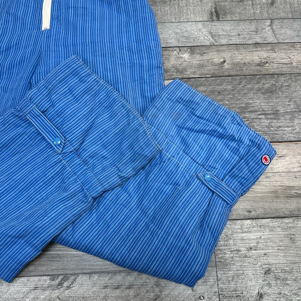 Vintage Colmar One Piece Ski Suit 90s Retro Winter Snow Striped Blue Womens XS - Image 4 of 4