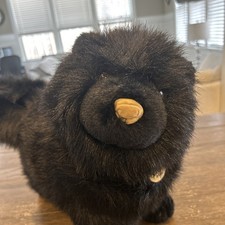 Vintage Plush Rare Classique Dakin Real Look Chow Chow Black Puppy Dog 14 In
