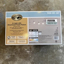 Hampton Bay 6-Light 4 ft. Chrome Integrated LED Track Lighting Kit New