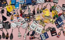 LEGO Marvel DC  STAR WARS Disney & more Key Chain Minifigure  -YOU Pick CHOOSE-