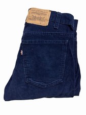 Vtg Levis 521 Corduroy Pants Mens 31X33 Blue Tab Straight Leg 1980s 80s