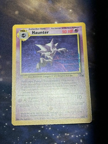 Haunter 6/62 Fossil HEAVY STAIN ERROR Holo Rare Vintage 1999 WOTC Pokemon LP - 第 8/20 張圖片