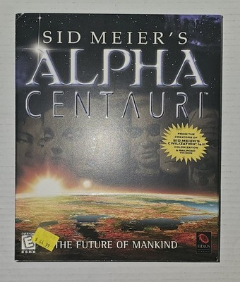 新品未開封 PCゲーム アルファケンタウリ ALPHA CENTAURI Sid Meier's Alpha Centauri (PC, 1998) Big Box Gatefold Complete