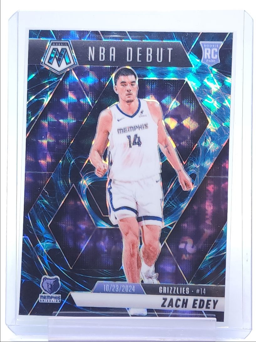 ZACH EDEY 2024-25 MOSAIC NBA DEBUT ROOKIE GENESIS MOSAIC PRIZM SP RC Q5459