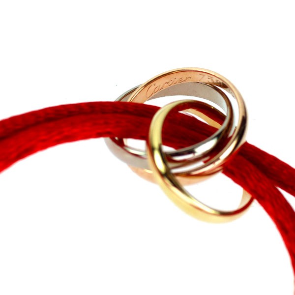 Cartier Code/K18YG/WG/PG bracelet Trinity - Auth free shipping