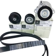 Engine Drive Belt Tensioner Idler Pulley Serpentine Belt Kit For Mercedes Benz Engine Drive Belt Tensioner Idler Pulley Serpentine Belt Kit For Mercedes Benz