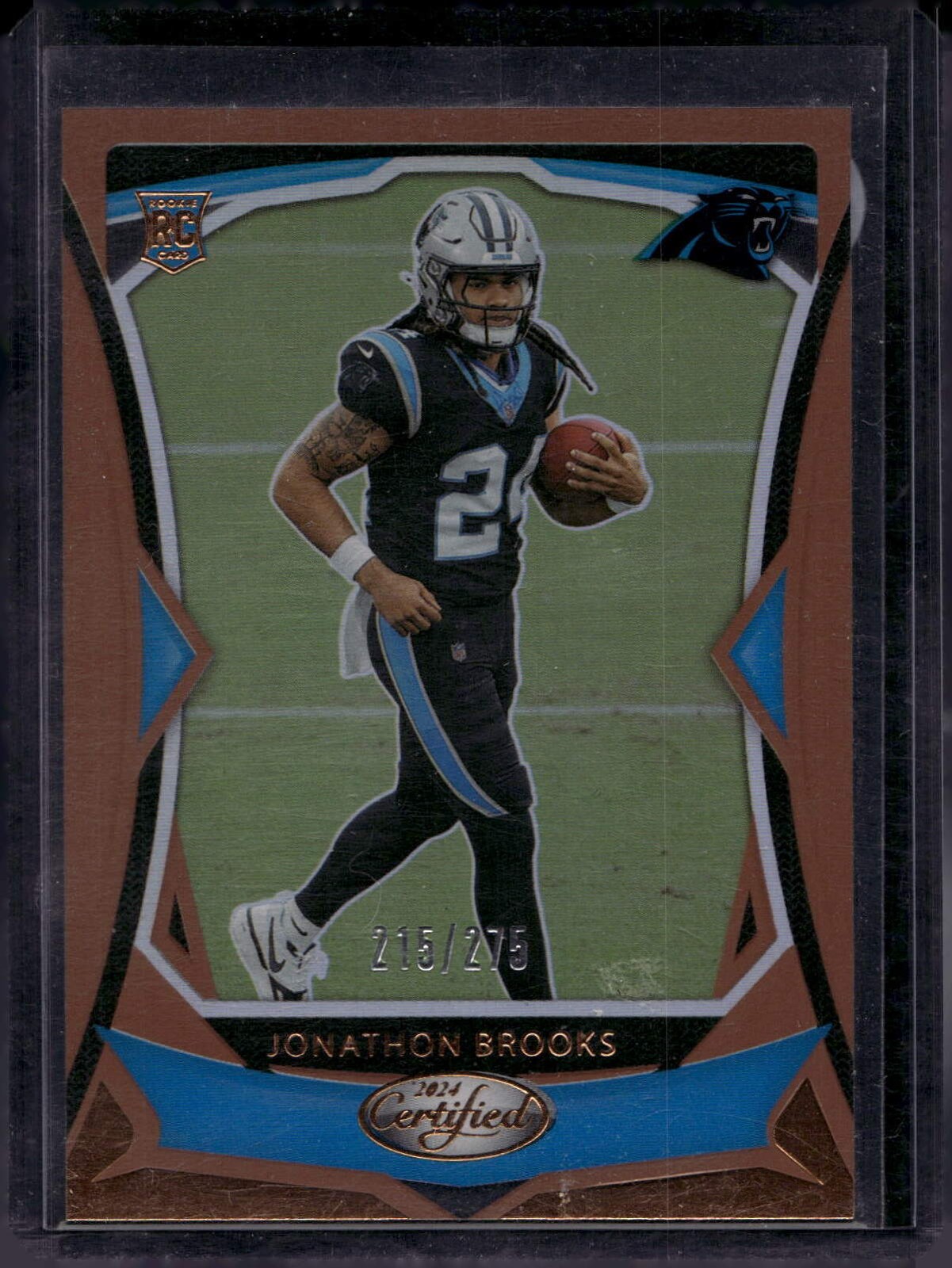 2024 Panini Certified #136 Jonathon Brooks Mirror Bronze #/275
