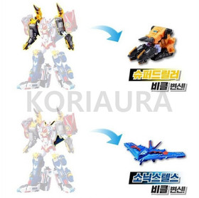 TOBOT MASTER V SUPER DRILLER POWER TRAIN SONIC STEALTH 6-Integration Robot set