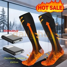 Electric Heated Socks Rechargeable 5000mAh Battery Men Women Winter Foot Warmer