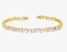 SUZANNE KALAN CLASSIC FIREWORKS DIAMOND 18K YELLOW GOLD CUFF