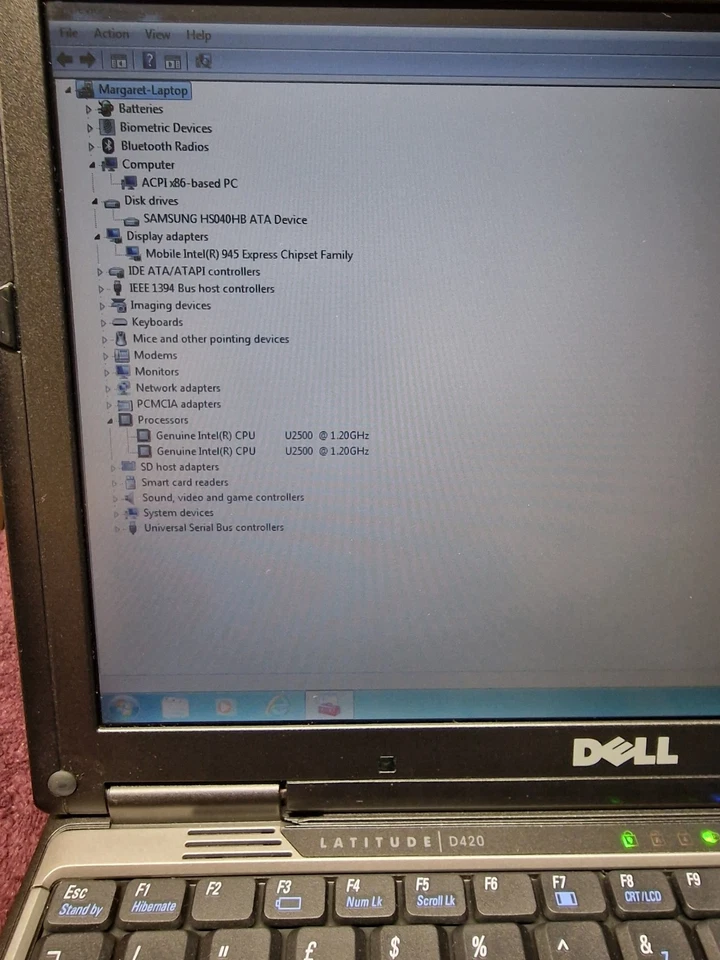 Dell Latitude D420 Laptop - Intel Dual Core 12,1" 1.20GHz 2gb Ram 40gb hdd - Image 2 of 4