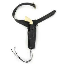 Mattel Vintage 1960s Lone Ranger Black Fanner 50 Cap Gun w/Impala Grip & Holster