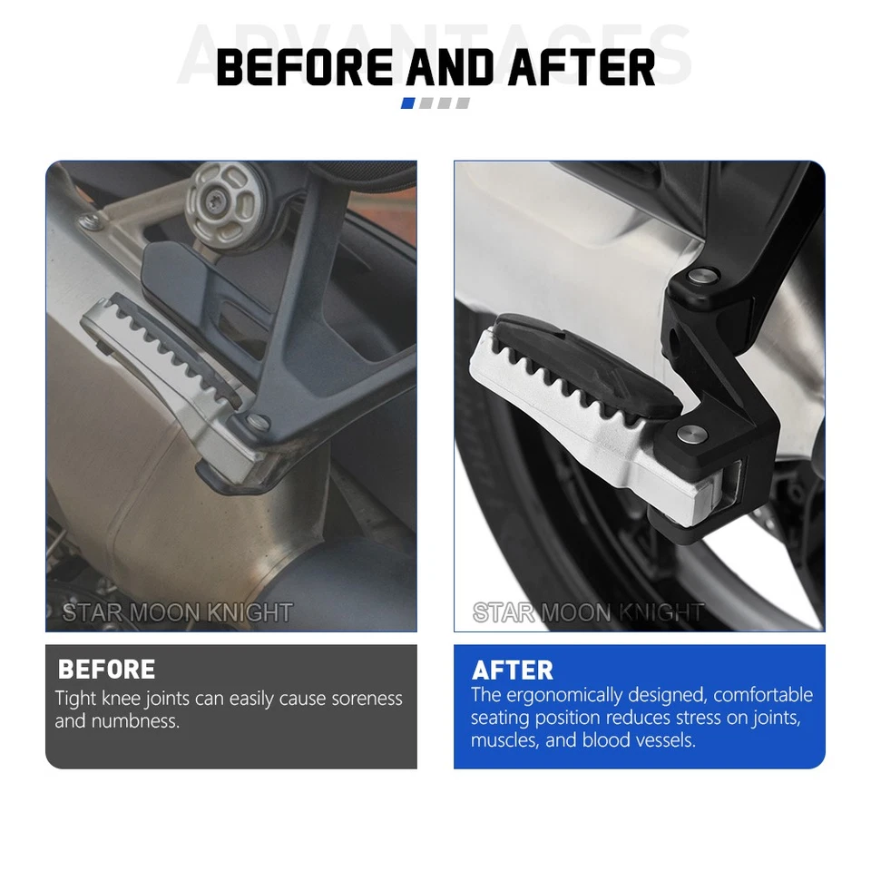 For BMW S1000XR Rear Passenger Footrest Lowering Kit M 1000XR Adjust Footpeg - Image 2 of 4