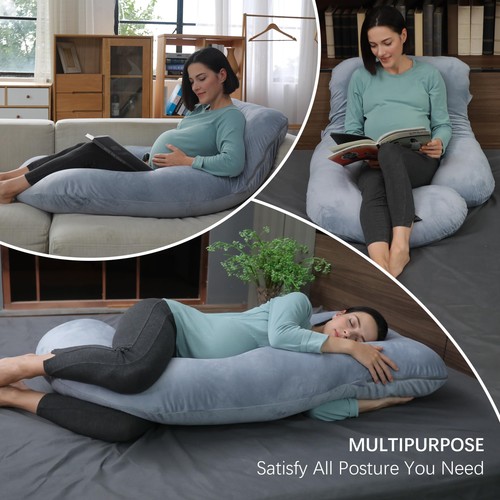 Pregnancy Pillows for Sleeping - U Shaped Full Body Maternity Pillow with Rem... - Picture 6 of 7