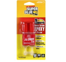 Brand New Super Glue Clear Quick-Setting Epoxy, 0.2 oz 1 Bottles