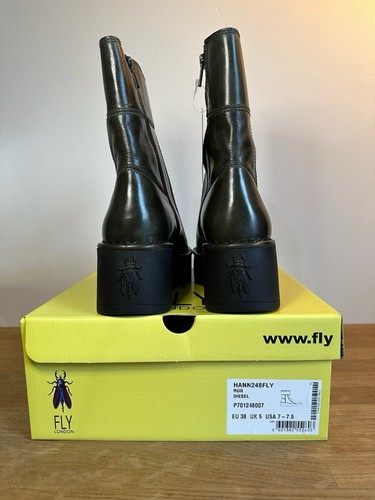 Fly London Stivali Donna UK 5 Diesel Hann248fly - Foto 7 di 8