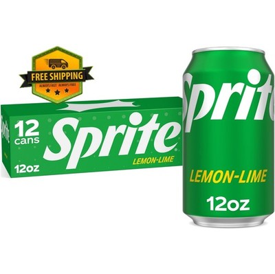 Sprite Lemon-Lime Soft Drink, Caffeine-Free, 12 fl oz Cans, 12-Pack 