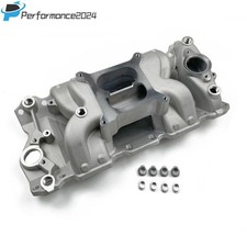 Sbc Dual Plane Aluminum Intake Manifold For Chevrolet V8 265-400 Small Block
