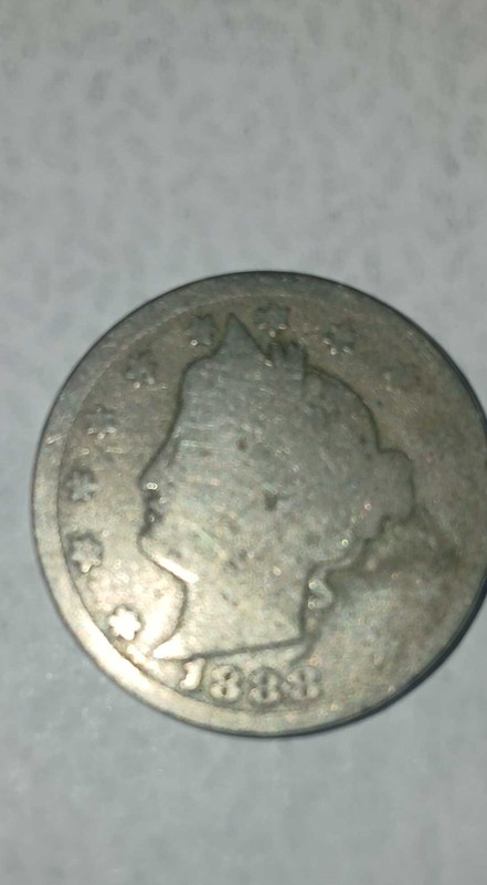 1888 5C Liberty Nickel, older hard to find date.