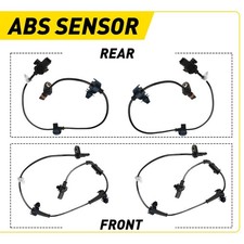 4x Wheel Abs Speed Sensor Front Rear For 2012-2015 Civic Honda 1.5l 1.8l 2.4l 4x Wheel Abs Speed Sensor Front Rear For 2012-2015 Civic Honda 1.5l 1.8l 2.4l