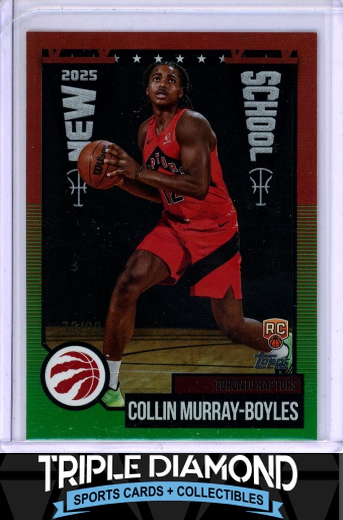 2025-26 Topps Collin Murray-Boyles Rookie New School Green #72/99 Raptors i95