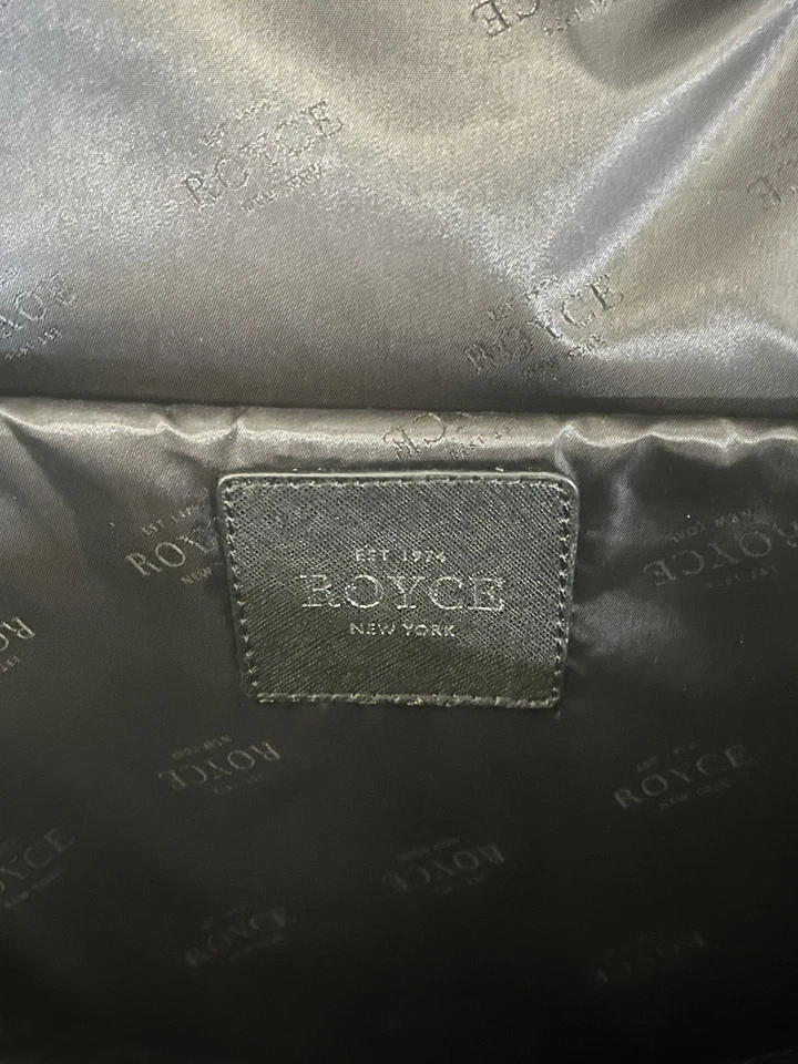 Royce New York Compact Leather Backpack Black Pebbled Grain, Full-Grain Leather - Image 2 of 4