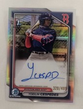 2024 Bowman Chrome Yoeilin Cespedes  Refractor Auto 320 /499