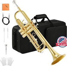 Bb trompeta est ndar para estudiantes para principiantes con estuche y guantes