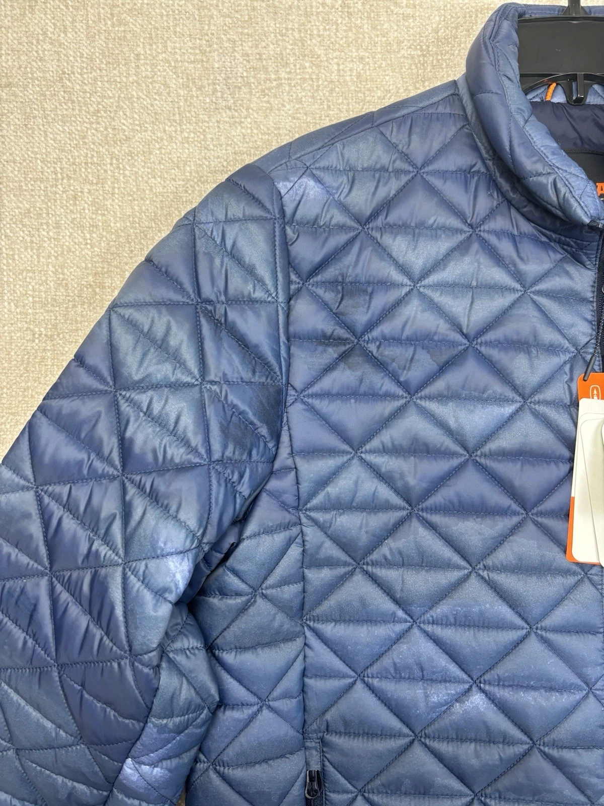 Bass Outdoor Mens Quilted Puffer Jacket Size Medium / M Navy Blue - product detail image 2