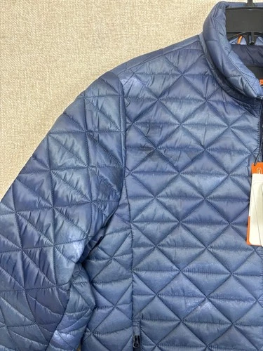 Bass Outdoor Mens Quilted Puffer Jacket Size Medium / M Navy Blue image 2