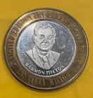 Barron Hilton $10 Silver‑Center Token – Las Vegas Hilton RARE!