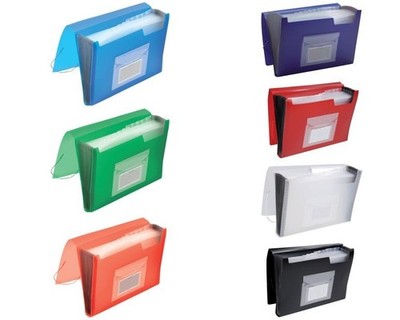 Fächermappe  A4 12 Taps=13 Taschen | Dokumententasche| Ordnungsmappe  Q-Connect