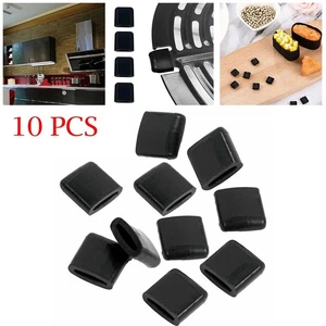 Kitchen Air Fryer Rubber Bumpers Kit Set Silicone 10pcs Accessories Black
