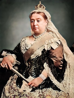 Queen Victoria Great Britain Colorized Portrait Photo Poster Art Print PICK SIZE