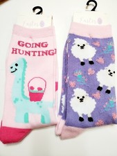 Set of 2- Easter Socks - sheep, Easter eggs, Dinosaur NWT