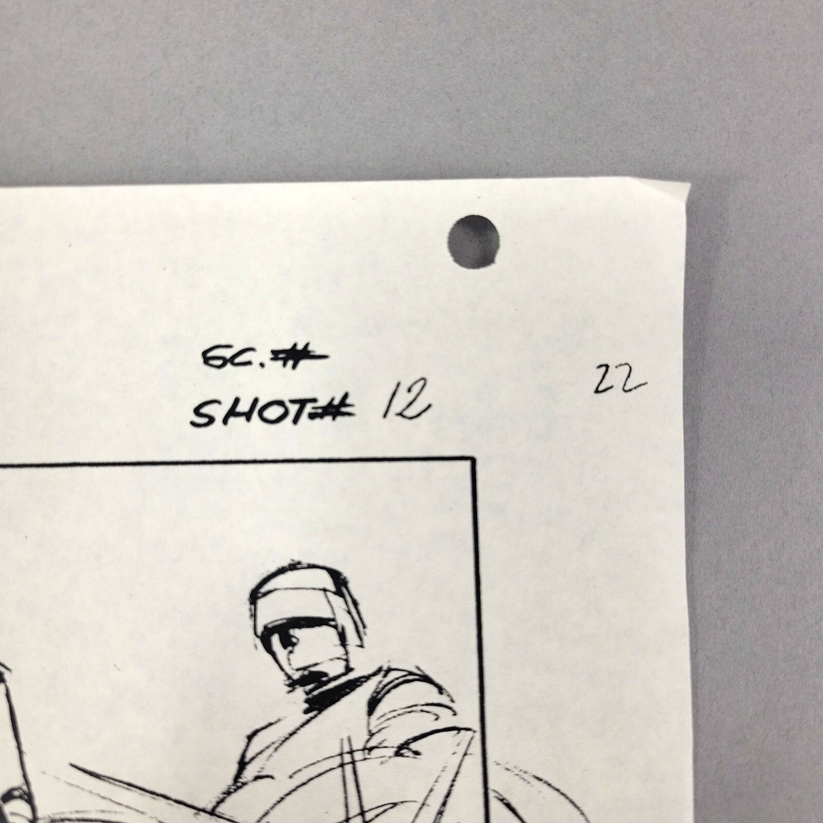 Image 9 of Starship Troopers - Production Used Storyboard, Soldiers Firing on Bugs, COA