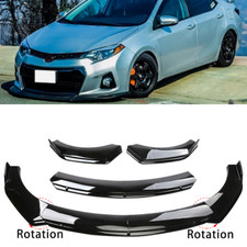 Gloss Black Car Front Bumper Spoiler Lip Splitter Body For 14-16 Toyota Corolla Gloss Black Car Front Bumper Spoiler Lip Splitter Body For 14-16 Toyota Corolla
