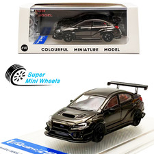 Cm-model 164 Subaru Sti Varis Widebody 1.0 Chrome Black