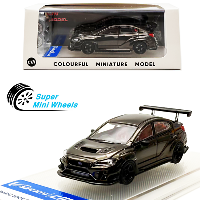 #ad CM Model 1:64 Subaru STi Varis WideBody 1.0 – Chrome Black $19.99