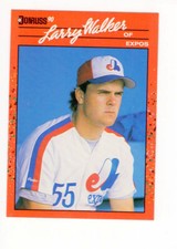 1990 Donruss Larry Walker (HOF) (RC) #578 Montreal Expos Free Shipping